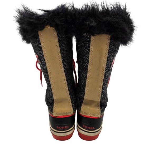 Sorel Tofino Waterproof Faux Leather & Fur Lace Up Boots Size 8 - Picture 5 of 10